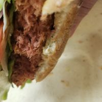 "Perfect burger" at The Veggie Side in Hauppauge