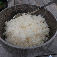 Curry comes with just the perfect amount of rice at Ton Nam Thai in Meppel