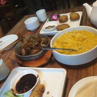 A feast. at Ji Xiang Cao - Lucky Zen & Veg Restaurant in Shanghai