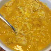 Butternut squash and fungi soup. at Ji Xiang Cao - Lucky Zen & Veg Restaurant in Shanghai