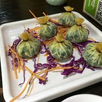 Funny balls! at Ji Xiang Cao - Lucky Zen & Veg Restaurant in Shanghai