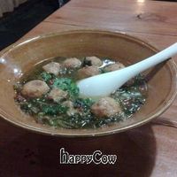 Sourkrautballs in spicy soup at Ji Xiang Cao - Lucky Zen & Veg Restaurant in Shanghai