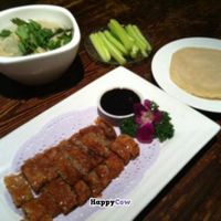 Vegan Peking duck (crispy mushroom) at Ji Xiang Cao - Lucky Zen & Veg Restaurant in Shanghai