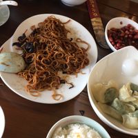 炒面，饺子 at GōngDé Lín - Godly - Wukang Rd in Shanghai