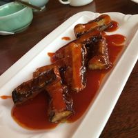 Eggplants in sweet sauce. Super yummy with some simple white rice :) at GōngDé Lín - Godly - Wukang Rd in Shanghai