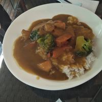 Vegetable curry and rice. at GōngDé Lín - Godly - Wukang Rd in Shanghai