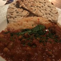 Rise chickpeas and bread  at Scott's in Troon