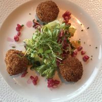 Quinoa Fritter starter at Scott's in Troon