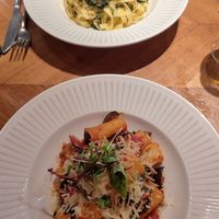 Tagliatelle and rigatoni at Lido in Troon