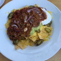 Vegan sloppy joe nachos  at Tullie Inn in Balloch