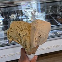 Left: pistacchio, right: hazelnut at C'era Una Volta in Arzachena