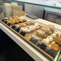 Half of the pastry display, see V for what is vegan!  at Pushkin's in Roseville