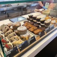 Half of the pastry display, see V for what is vegan!  at Pushkin's in Roseville