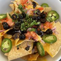 Vegan nachos!!  at Pushkin's in Roseville