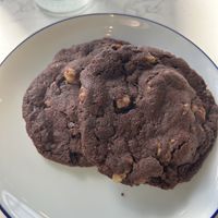 Double chocolate walnut cookies.  at Pushkin's in Roseville