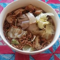 Noodle soup, just 30 Baht! Very good! at Kao Man Kai Jay Vegan in Chiang Dao