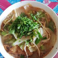 Tom yum at Kao Man Kai Jay Vegan in Chiang Dao