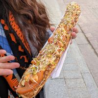 Vegan toastie (big size) at Długa Buła in Torun