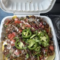 BAM’s Nachos!!!  #Veganuary at Bam's Vegan in Dallas