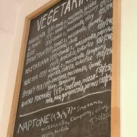 Vegetarian menu at La Pizza Berra in Liberec