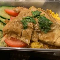 Veggie Hainan chicken rice. Not great  at Tea Master in Fortitude Valley