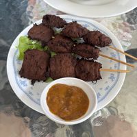 Teriyaki satay chicken skewers  at Tea Master in Fortitude Valley