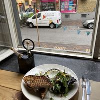 The view out over the street ☀️  at Flax in Malmo