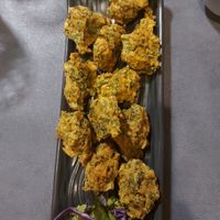 Spinach pakora at Indish in Chiang Mai
