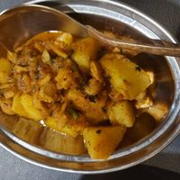 Potatoes with soy protein at Indish in Chiang Mai