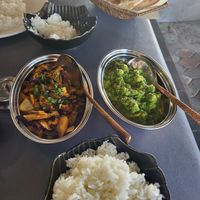 Channa Saag & Baingang Masala at Indish in Chiang Mai