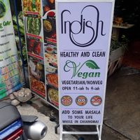 Signage at Indish in Chiang Mai