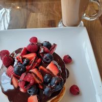 Sweet treat at Yanto's Pancake House in Gloucester