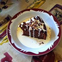 Chocolate Potato Cake at The Hub Cafe in Liskeard