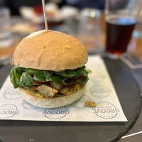Non chicken sandwich   at Groove in Genoa