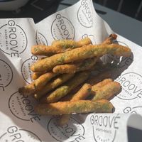 Cajun green beans   at Groove in Genoa