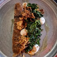 Sausage made out of mushrooms at Jazzköket in Ostersund