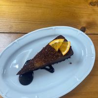 Chocolate Orange tarte  at The Eating Gorilla in Penrhyndeudraeth