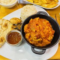 Delightful vegetable curry  at The Eating Gorilla in Penrhyndeudraeth