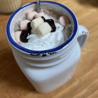 Fully loaded hot chocolate at The Eating Gorilla in Penrhyndeudraeth