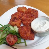 Cauli wings at The Eating Gorilla in Penrhyndeudraeth