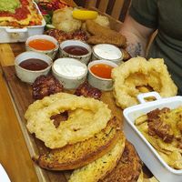 Sharing platter at The Eating Gorilla in Penrhyndeudraeth