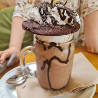 Chocolate cookie milkshake at The Eating Gorilla in Penrhyndeudraeth
