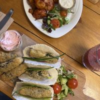 Fishless Tacos and Cauliflower Wings  at The Eating Gorilla in Penrhyndeudraeth