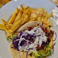 Greek Gyros at The Eating Gorilla in Penrhyndeudraeth