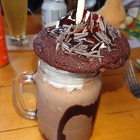 Chocolate cookie milkshake at The Eating Gorilla in Penrhyndeudraeth