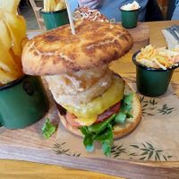 Filler burger at The Eating Gorilla in Penrhyndeudraeth