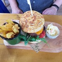Burger at The Eating Gorilla in Penrhyndeudraeth