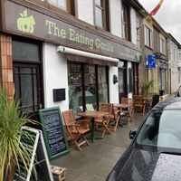 From outside, in the rain  at The Eating Gorilla in Penrhyndeudraeth