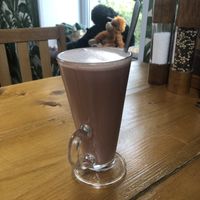 Hot chocolate  at The Eating Gorilla in Penrhyndeudraeth