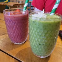 Fruit smoothies at The Eating Gorilla in Penrhyndeudraeth